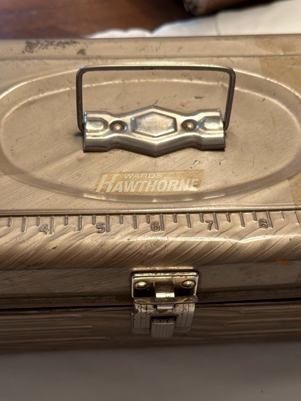 Vintage Wards HawthornTool Box Fishing Tackle Box